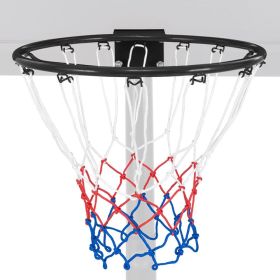 18 Inch Basketball Rim Goal Replacement with All Weather Net and Mounting Hardware (Select: 18 Inch (D.), Color: Black)